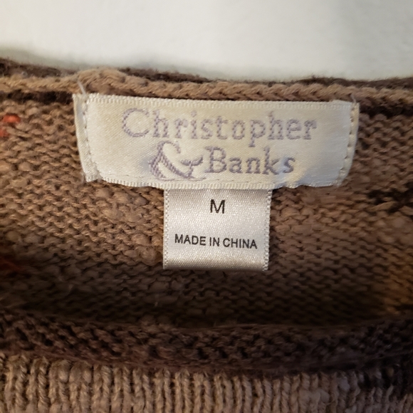 3 for $15 Vintage CB Southwestern Print Cropped Sweater Size M - Picture 9 of 10